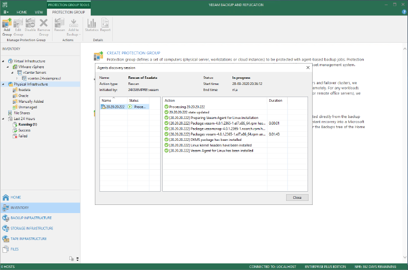 Veeam Agent Linux - Oracle Linux / Exadata - captura 2