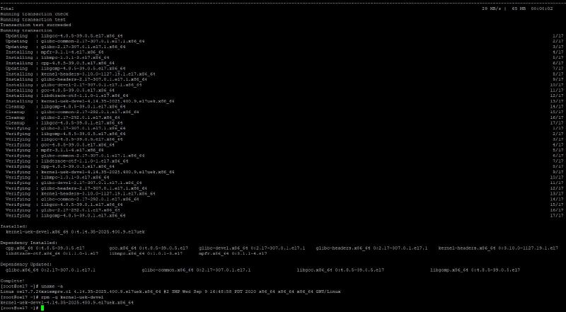 Veeam Agent Linux - Oracle Linux / Exadata - kernel uek