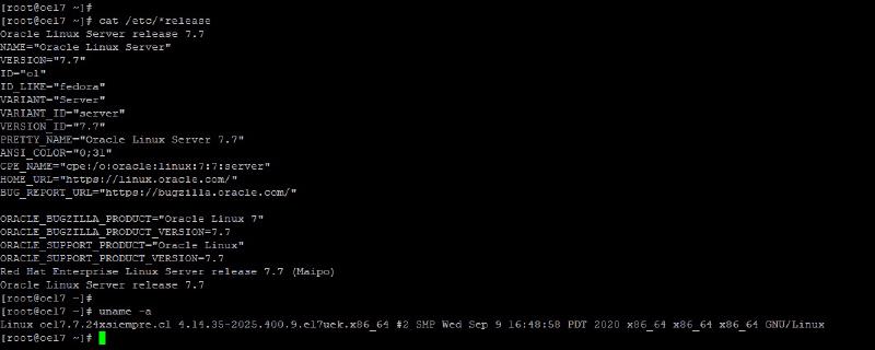 Veeam Agent Linux - Oracle Linux / Exadata - oracle liunx 7 7